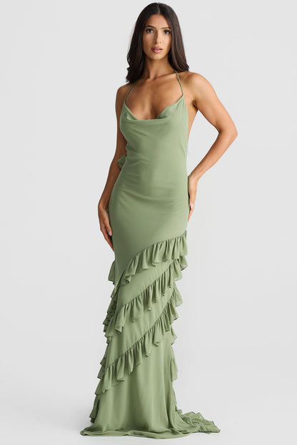 Milana Dress - Sage Green - SHOPJAUS - JAUS