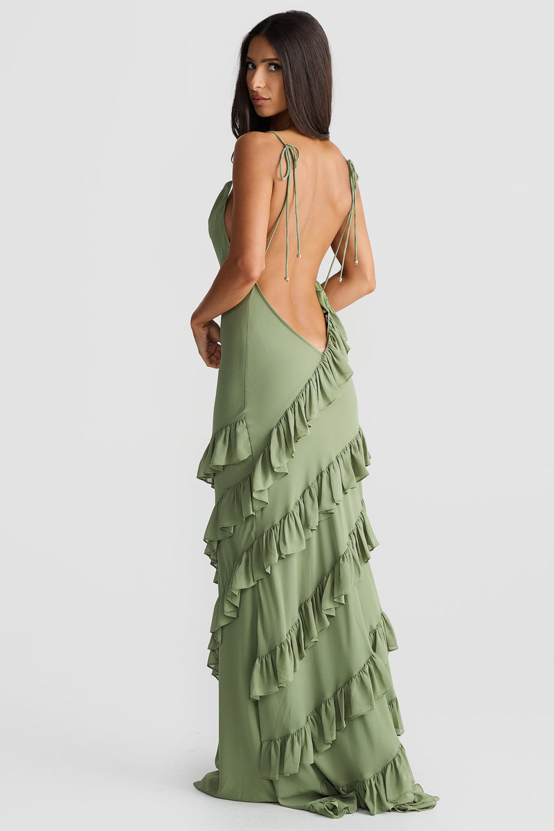 Milana Dress - Sage Green - SHOPJAUS - JAUS