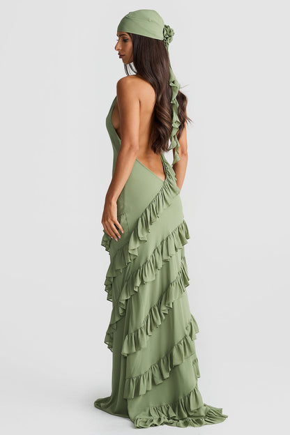 Milana Dress - Sage Green - SHOPJAUS - JAUS