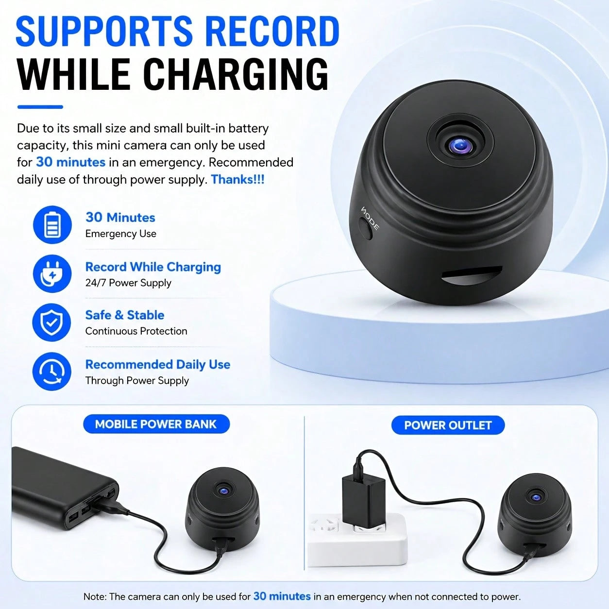 Mini WiFi Camera HD Portable Mobile Detection Compact Wireless Indoor Video Recorder Portable Installation Rechargeable Battery Home Small Monitor