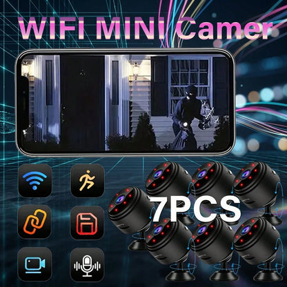 Mini WiFi Camera HD Portable Mobile Detection Compact Wireless Indoor Video Recorder Portable Installation Rechargeable Battery Home Small Monitor