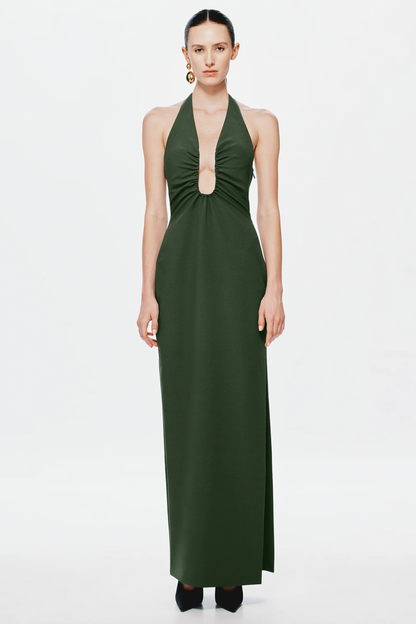 Misha Alusia Maxi Dress - Moss