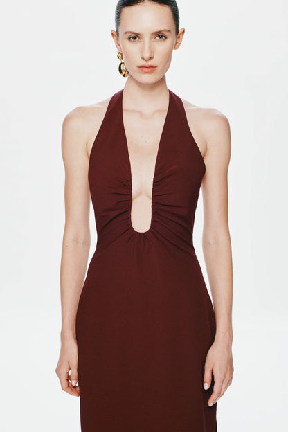 Misha Alusia Maxi Dress - Port