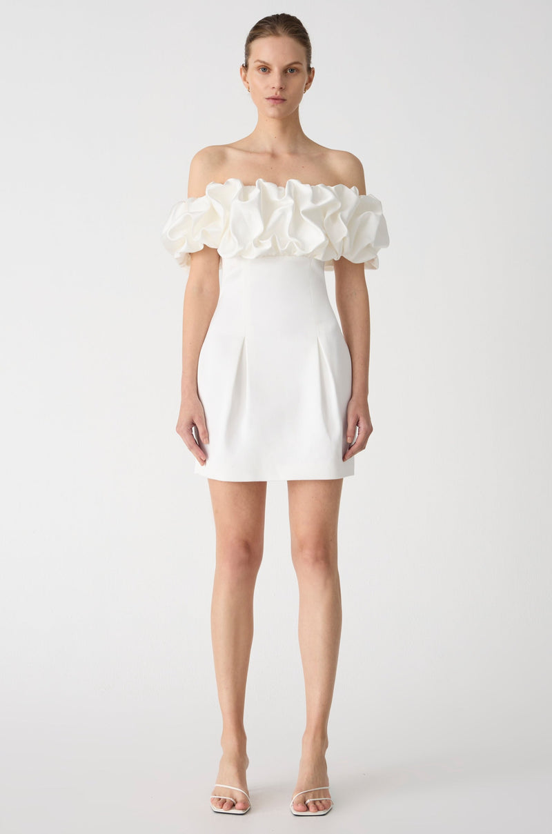 Misha Amara Mini Dress - Ivory - SHOPJAUS - JAUS