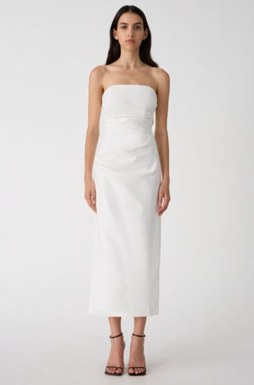 Misha Astrid Midi Dress - Ivory - SHOPJAUS - JAUS