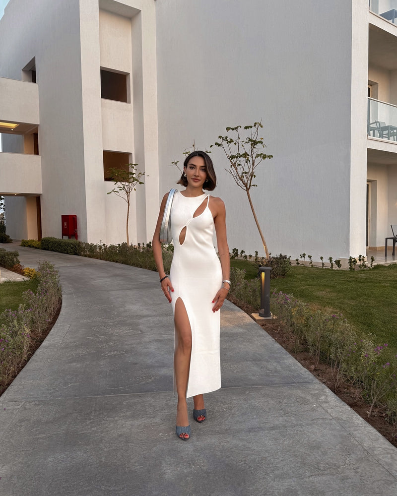 Misha Chloe Knit Maxi Dress - Ivory - SHOPJAUS - JAUS