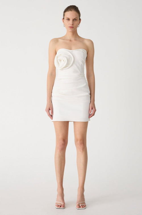 Misha Mercedes Mini Dress - Ivory - SHOPJAUS - JAUS