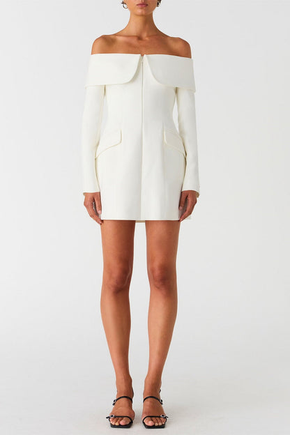 Misha Molly Mini Dress - Ivory - SHOPJAUS - JAUS