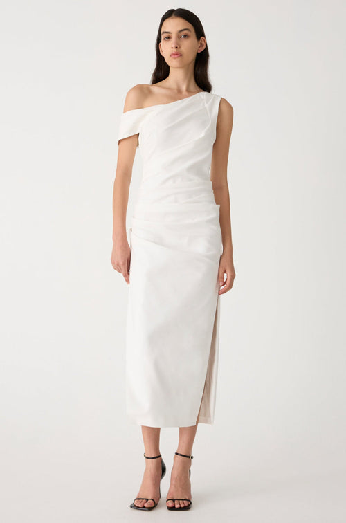 Misha Raquel Midi Dress - Ivory - SHOPJAUS - JAUS