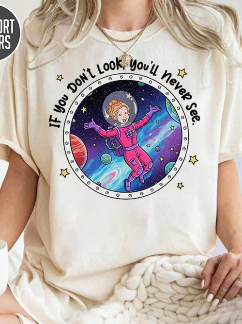 Miss Frizzle If You Don'Look, You'll Never See Shirt,. Frizzle Cosmic, Magic School Bus, Teacher Shirt, Back To School Shirt (2)