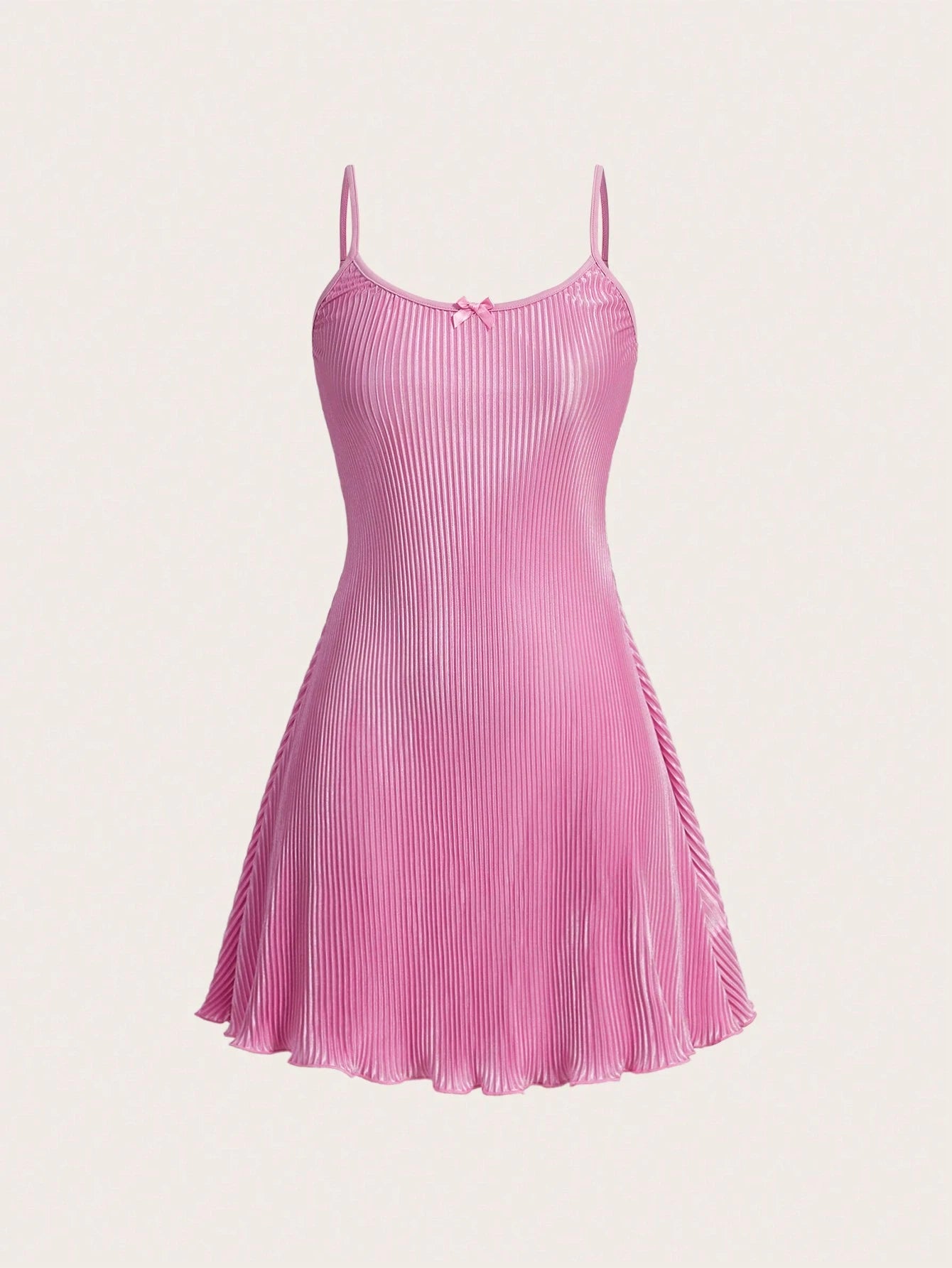 MOD Pleated Suspender Pink Sundress,Pastel Dresses For Women