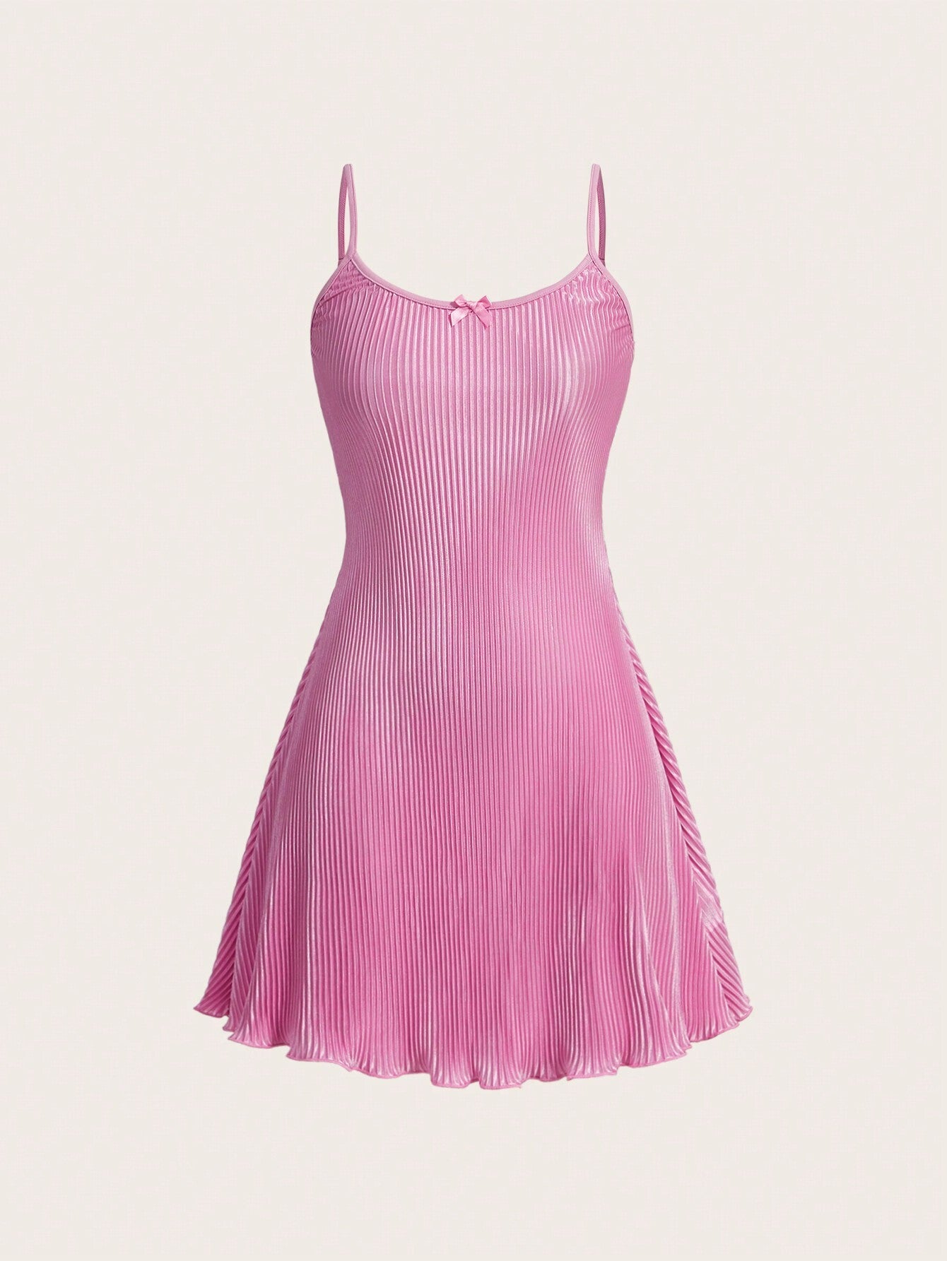 MOD Pleated Suspender Pink Sundress,Pastel Dresses For Women