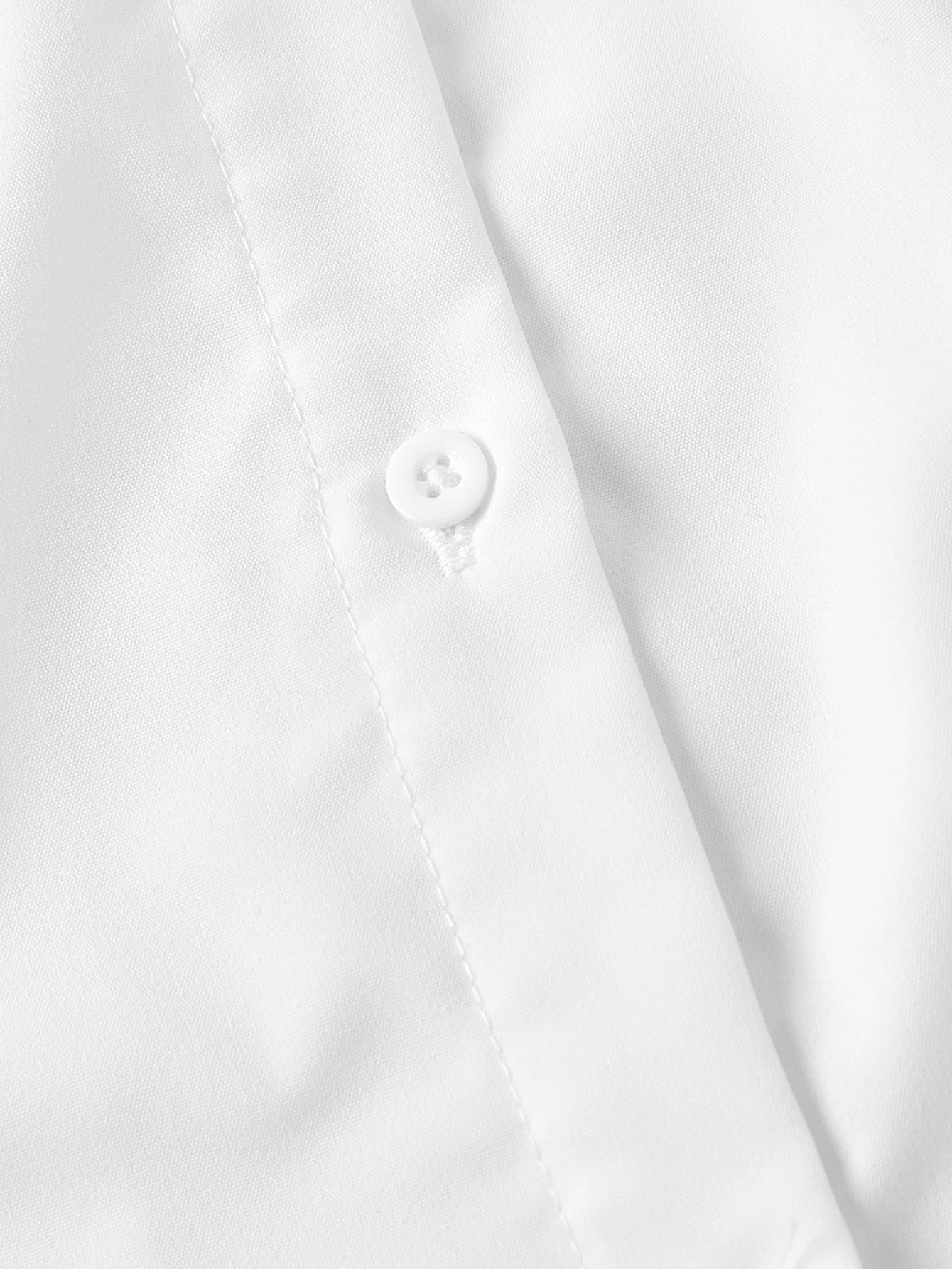 MOD Plus Size Women's White Puff Sleeve Fitted Blouse,Cute Back-To-School Tie Collar Shirt,Elegant Casual Formal Graduation Office Work Tops,Summer School