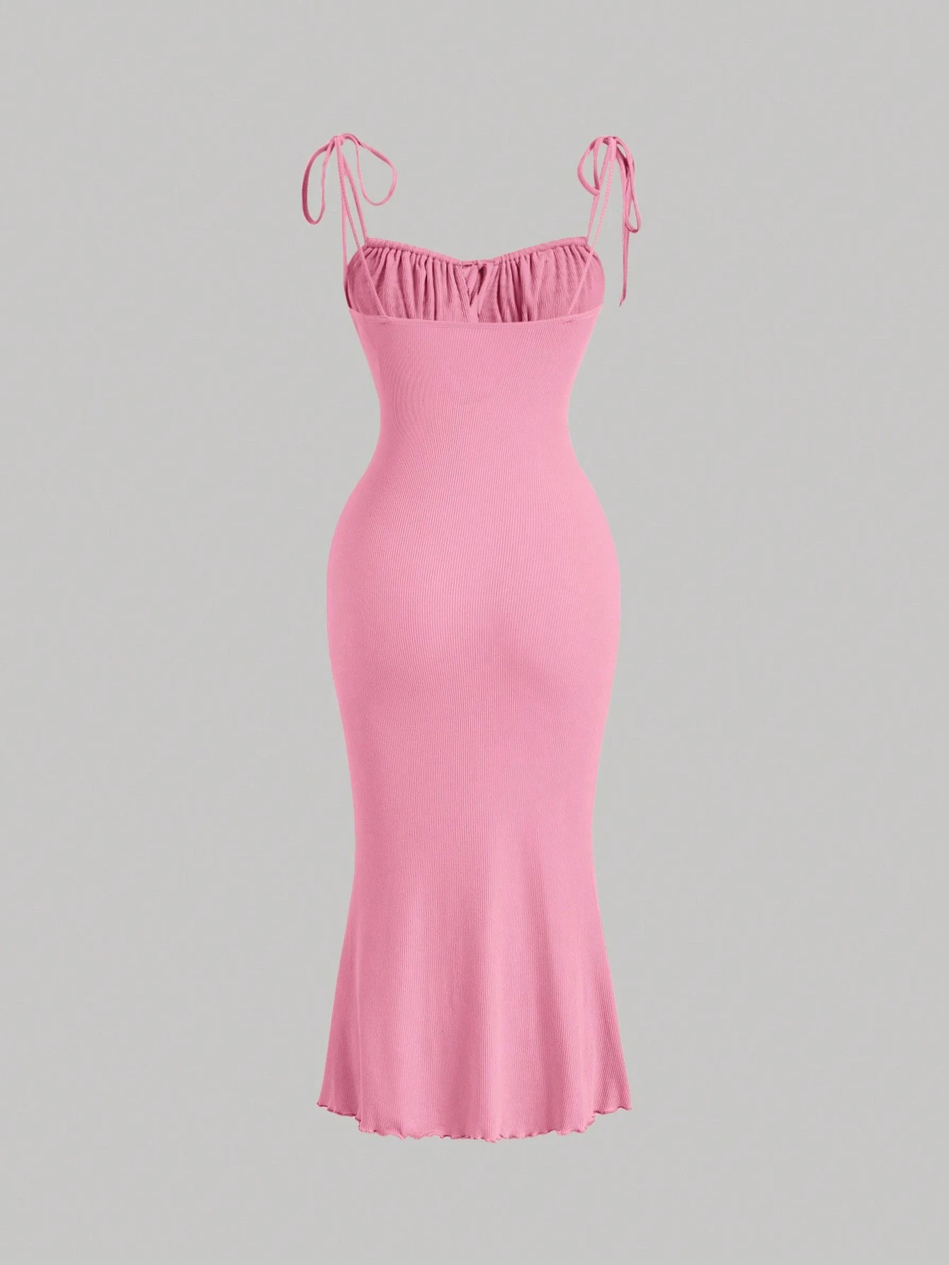 MOD Ruched Bust Tie Shoulder Cami Dress,Pastel Dresses For Women, Wedding Guest Dress