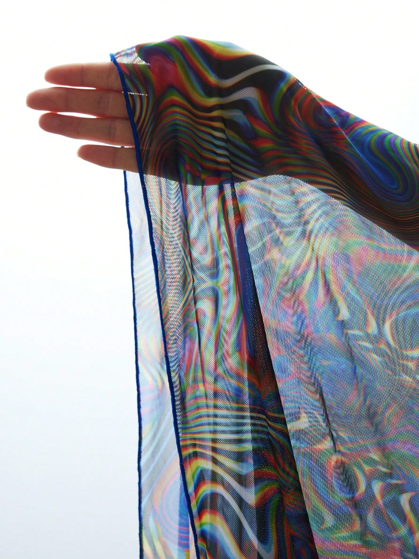 Modviera Random Print Long Sleeve Cover Up, Casual Beach, Summer Party & Music Festival