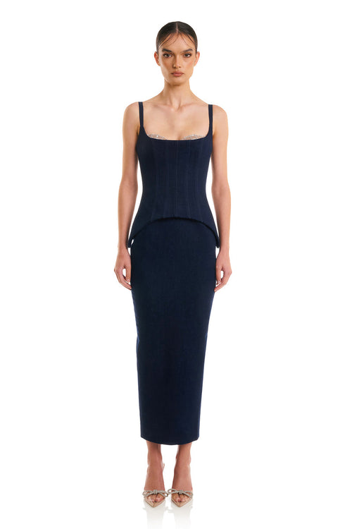 Monet Dress - Denim - SHOPJAUS - JAUS