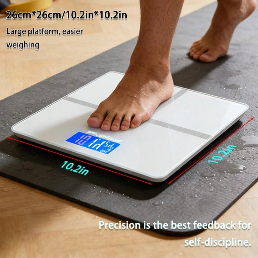 MOONRISE 396 Lbs Ultra-High-Capacity Bathroom Scale, High-Precision Smart Digital Scale, Convertible Between Pounds And Kilograms, Multi-Function Temperature Display, High-Definition LCD Screen, Extra
