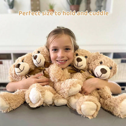 MorisMos 6 Packs Teddy Bears Bulk Stuffed Animals14in Small Teddy Bear PlushCute Stuffed Bears For Centerpiece Baby Shower Valentines Wedding Birthday