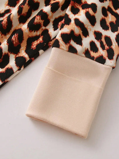 MOSSRIVER Baby Bamboo Leopard Print Footie One-Piece With Mitten Cuffs Double Zipper- Soft, All-Season