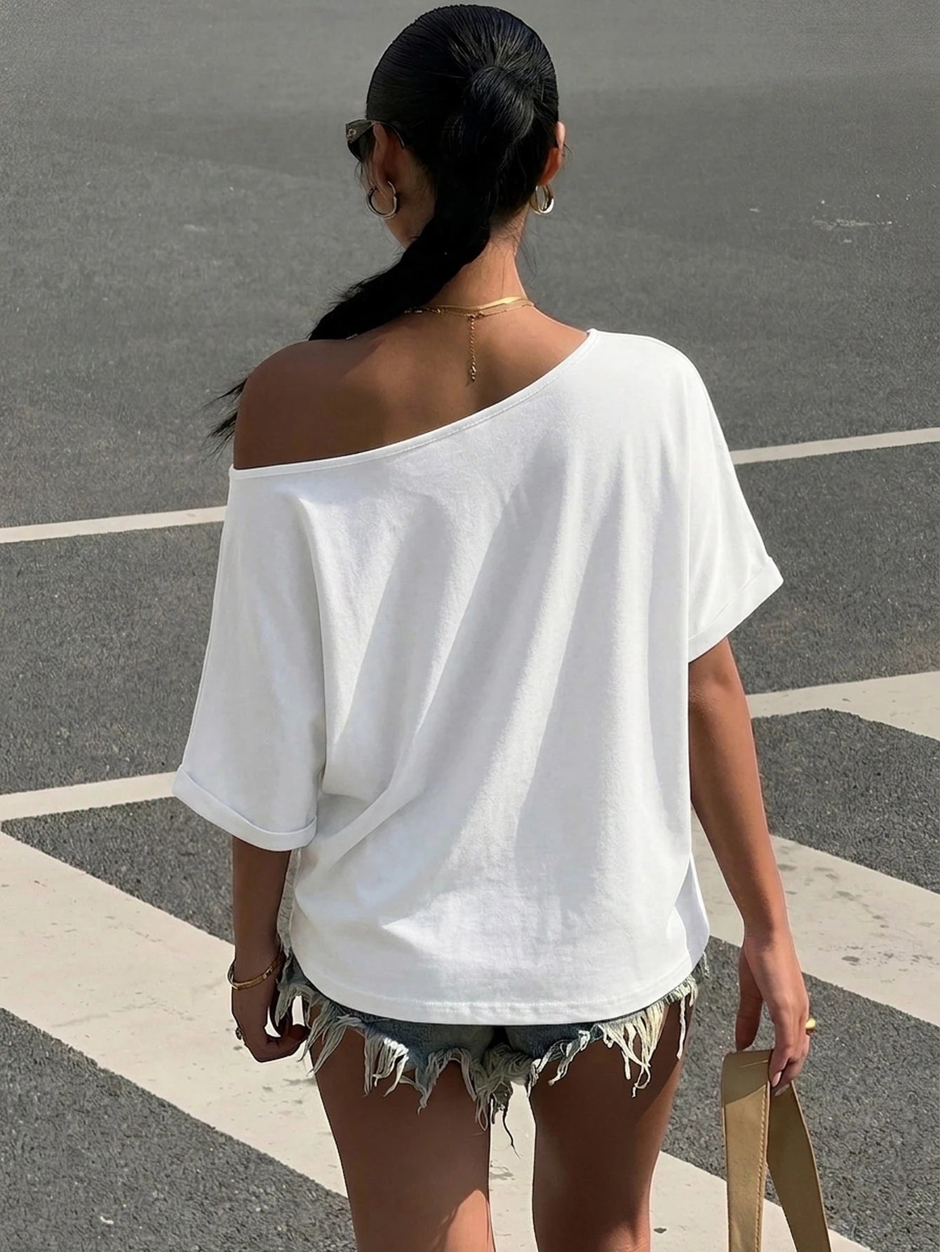 Muchica 2PCS Plus Size T-Shirts