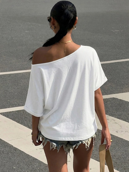 Muchica 2PCS Plus Size T-Shirts