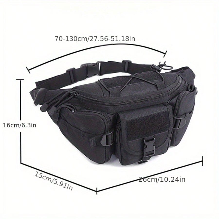 Multi Functional Outdoor Waist Bag, Large Capacity Tactical Chest Bag, Suitable For Hunting, Hiking, Hiking, Fishingaa