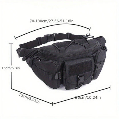 Multi Functional Outdoor Waist Bag, Large Capacity Tactical Chest Bag, Suitable For Hunting, Hiking, Hiking, Fishingaa