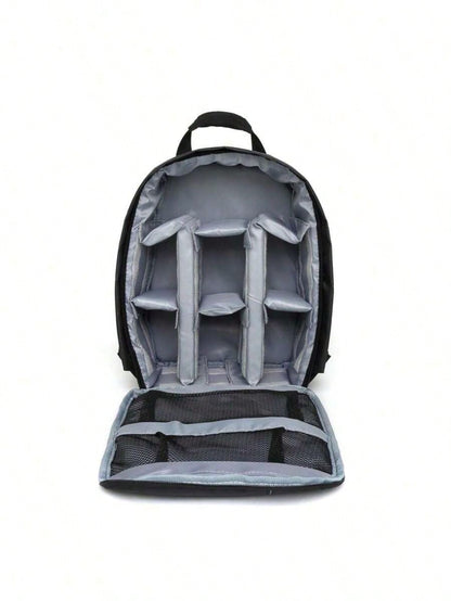 Multi-Layer Protective Camera Bag, Water Resistant Shoulder Backpack For Photographer Travel Outdoor Shooting