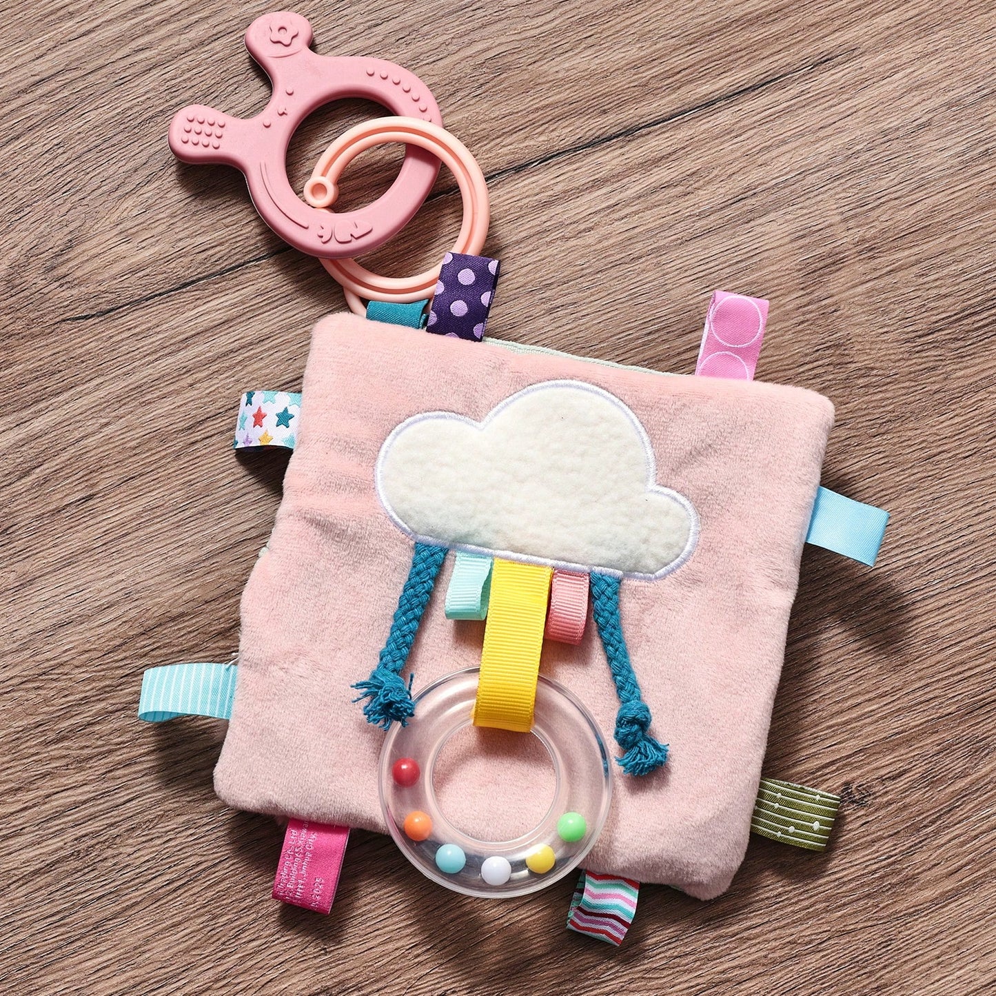 Multifunctional Baby Comfort Blanket, Plush Rabbit Touch Comfort Toy, Color Recognition And Animal Cognition Early Education Cloth Book, Educational Baby Hand-Eye Coordination Toy, Christmas Halloween