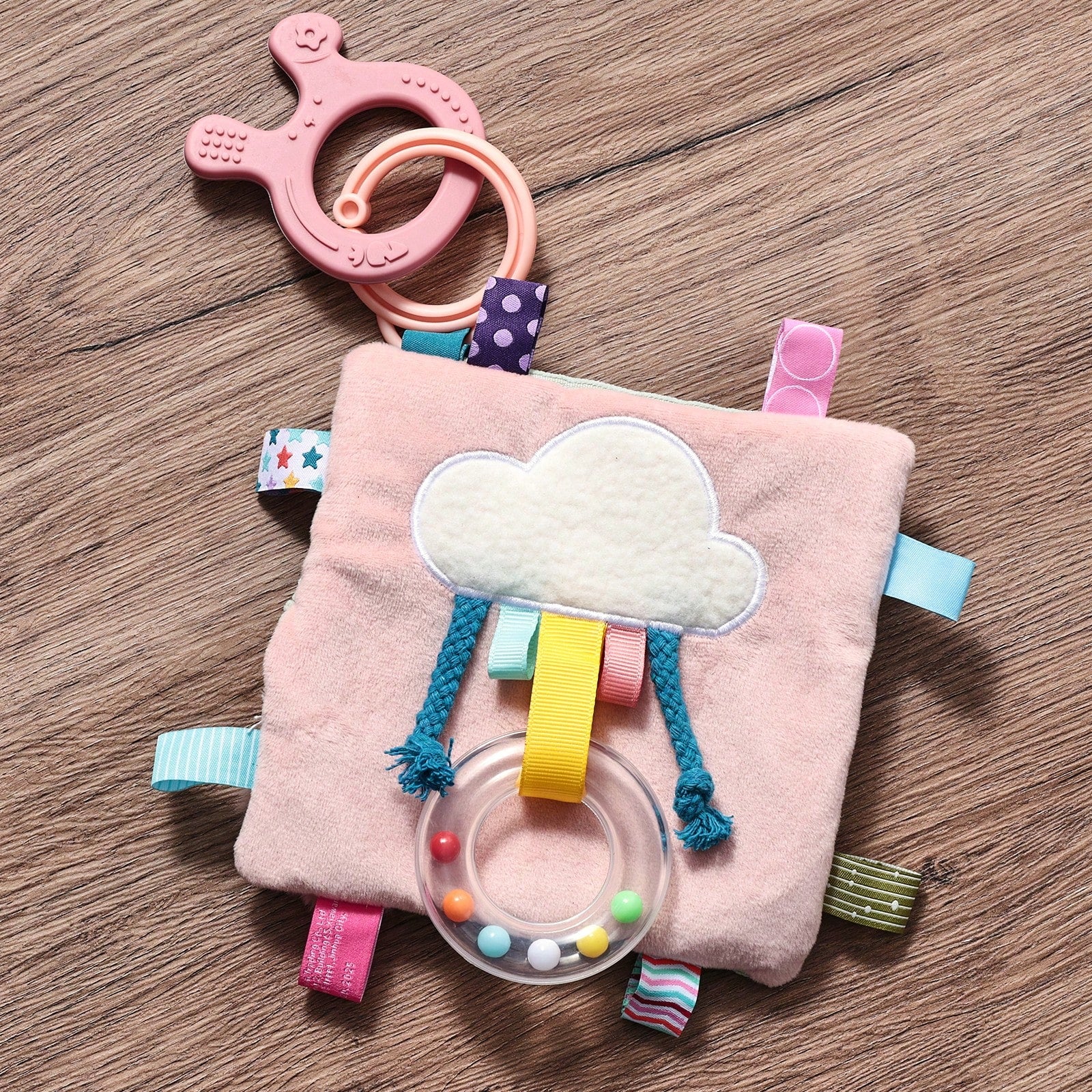 Multifunctional Baby Comfort Blanket, Plush Rabbit Touch Comfort Toy, Color Recognition And Animal Cognition Early Education Cloth Book, Educational Baby Hand-Eye Coordination Toy, Christmas Halloween