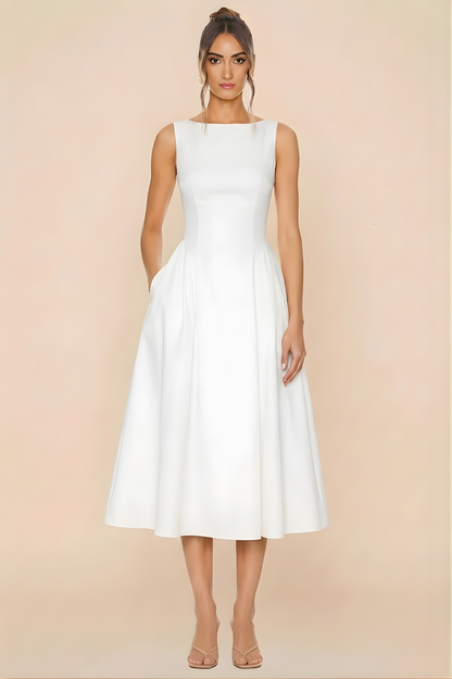 Muse Midi Dress - White