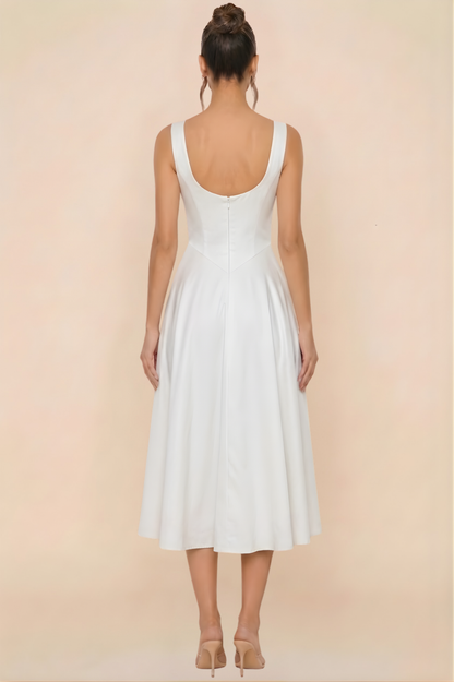 Muse Midi Dress - White