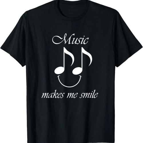 Music-Themed Humorous Quotes Singer Music Teacher T-Shirt, Loose Fit Printed T-Shirt, Street Style Fashion, Suitable For Everyday Outdoor Activities.