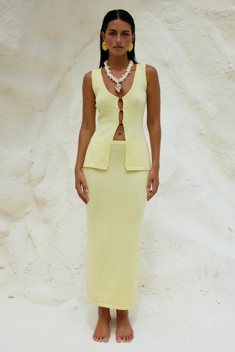 Nadine Top - Lemon - SHOPJAUS - JAUS