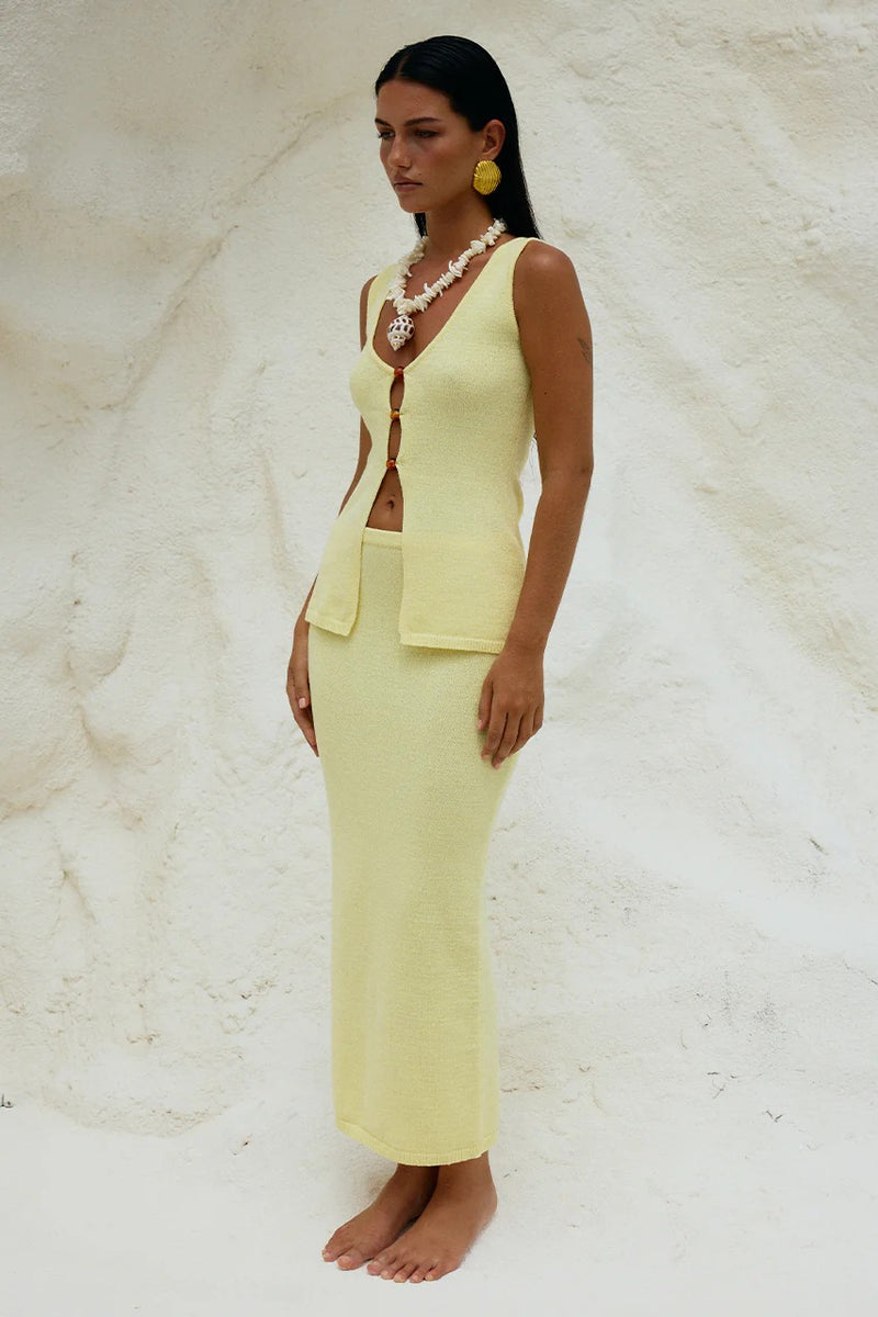 Nadine Top - Lemon - SHOPJAUS - JAUS
