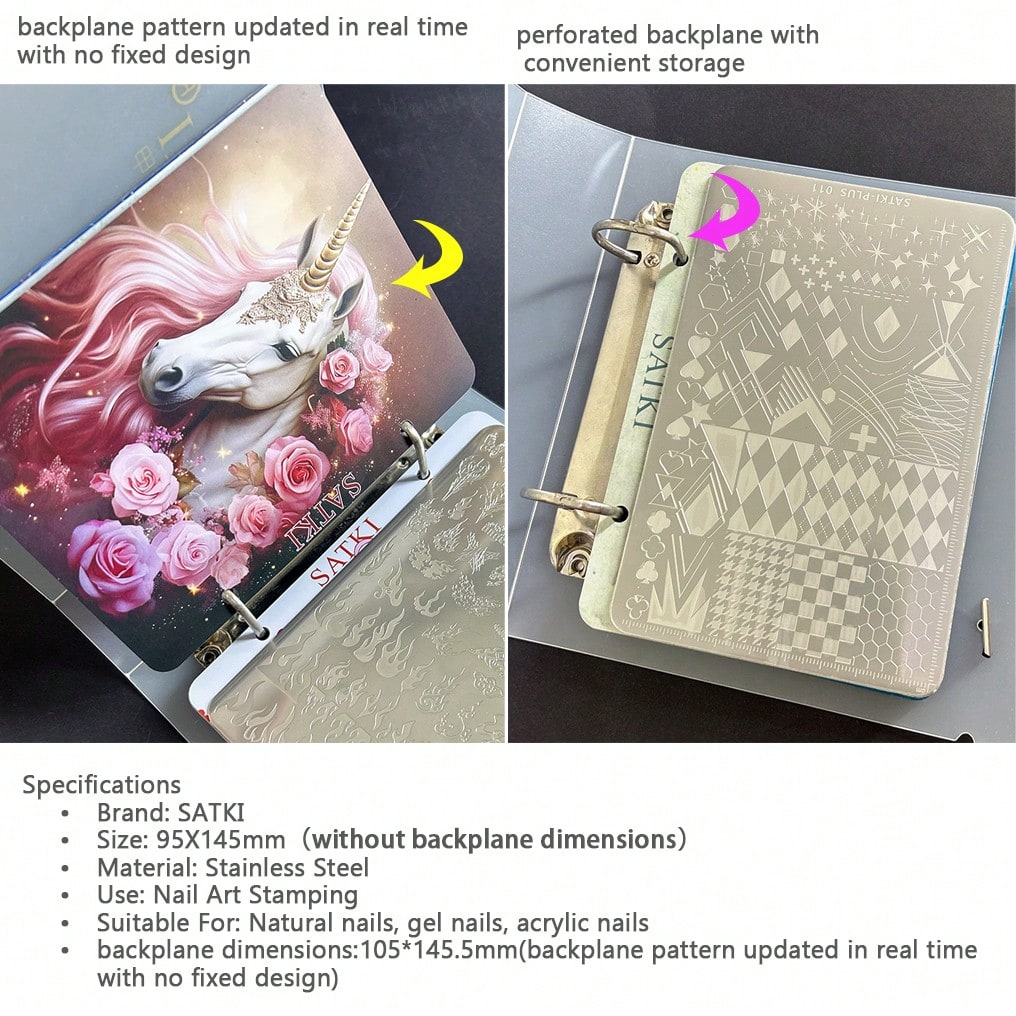 Nail Art Stamping Plate, Beginner Friendly Nail Decoration Template, Lace, Floral, Line Design Transfer Stamping Template, Nail Polish Stamping Mold, Nail Art Stamping Template, Transparent Transfer S