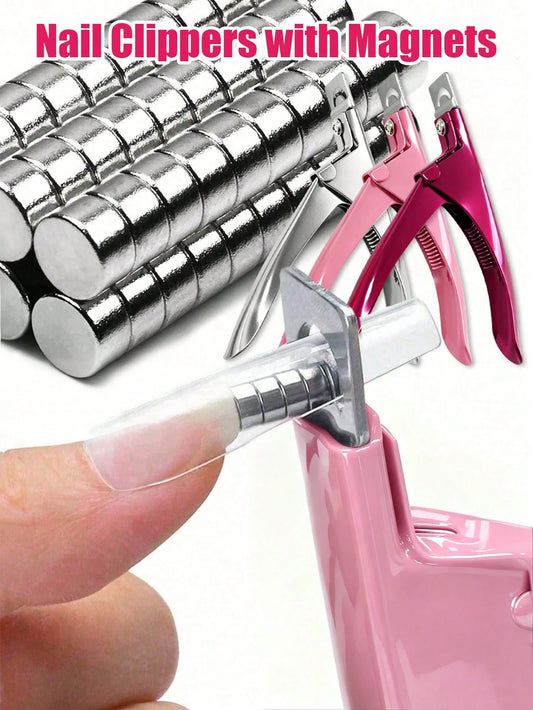 Nail Clipper With Powerful Cylindrical Magnet For Nail Art Tools, Suitable For Metal Nail Clippers For Artificial Nails- Cat Eye Effect Nail Art Magnet, Nail Art Tools, Nail Art Supplies, Nail Art Su