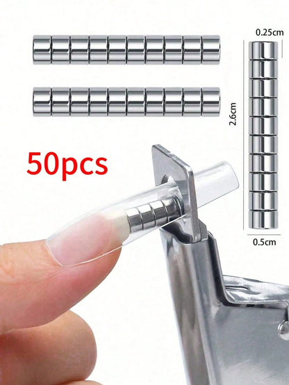 Nail Clipper With Powerful Cylindrical Magnet For Nail Art Tools, Suitable For Metal Nail Clippers For Artificial Nails- Cat Eye Effect Nail Art Magnet, Nail Art Tools, Nail Art Supplies, Nail Art Su