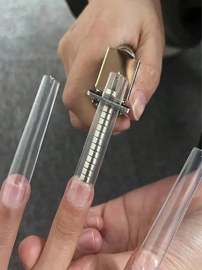 Nail Clipper With Powerful Cylindrical Magnet For Nail Art Tools, Suitable For Metal Nail Clippers For Artificial Nails- Cat Eye Effect Nail Art Magnet, Nail Art Tools, Nail Art Supplies, Nail Art Su
