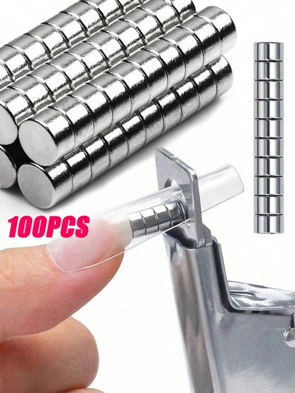 Nail Clipper With Powerful Cylindrical Magnet For Nail Art Tools, Suitable For Metal Nail Clippers For Artificial Nails- Cat Eye Effect Nail Art Magnet, Nail Art Tools, Nail Art Supplies, Nail Art Su
