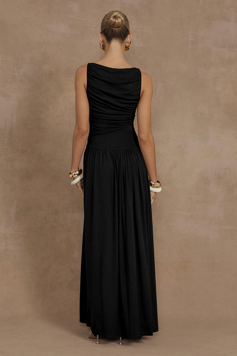 Nalla Maxi Dress - Black - SHOPJAUS - JAUS