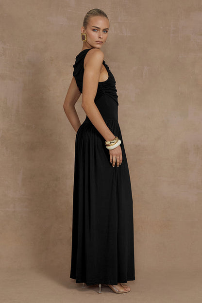 Nalla Maxi Dress - Black - SHOPJAUS - JAUS