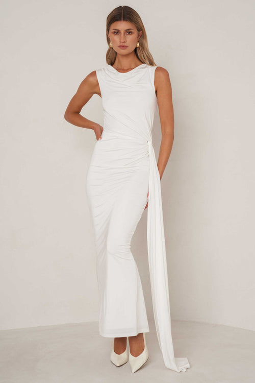Natalia Dress - White - SHOPJAUS - JAUS