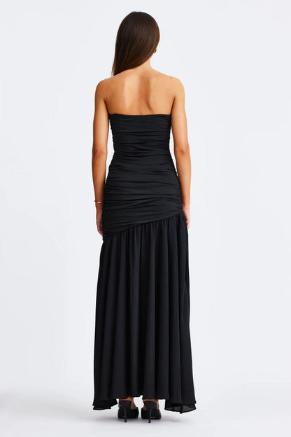 Neve Strapless Maxi Dress - Black