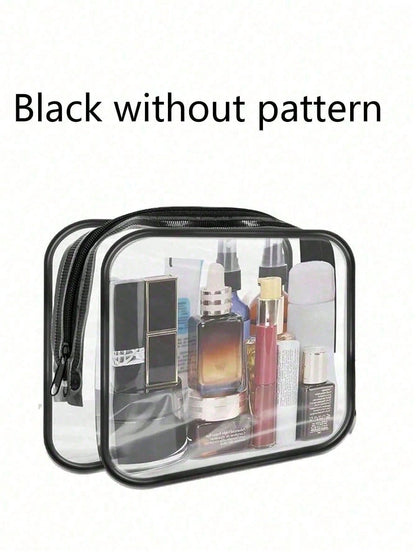 New Arrival: Exclusive Charging Device Storage Bag- Transparent Toiletry Bag, Travel Essential, Portable Zippered Cosmetic Bag, Beach Transparent PVC Toiletry Bag, Waterproof Storage Pouch, Transpare
