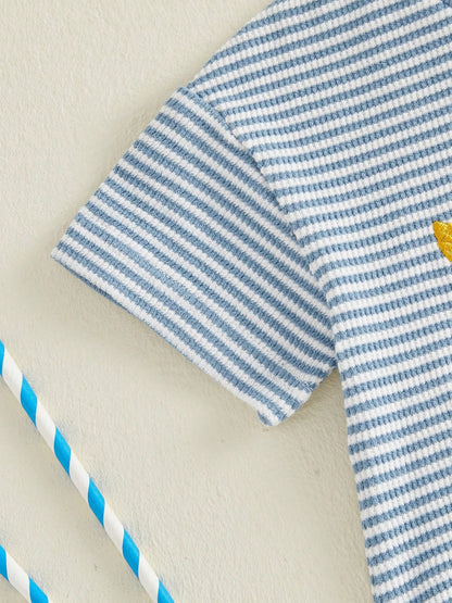 Newborn Baby Boy Summer Rompers Short Sleeve Striped Bodysuits 3M 6M 9M 12M 18M Infant Waffle One Piece Short Jumpsuit
