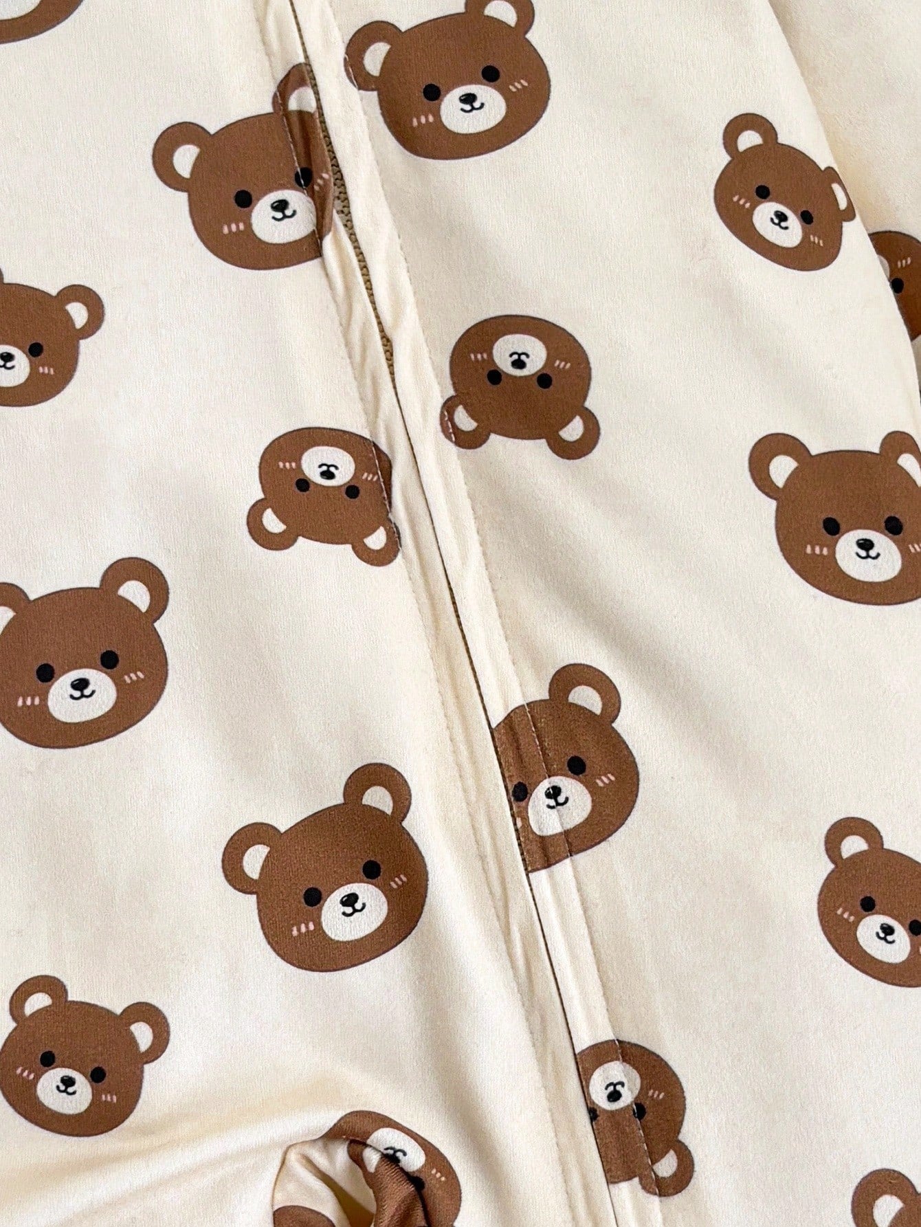 Newborn Baby Girl Cute Casual Cartoon Pattern Knit Long Sleeve Pajamas Fall Winter Neutral