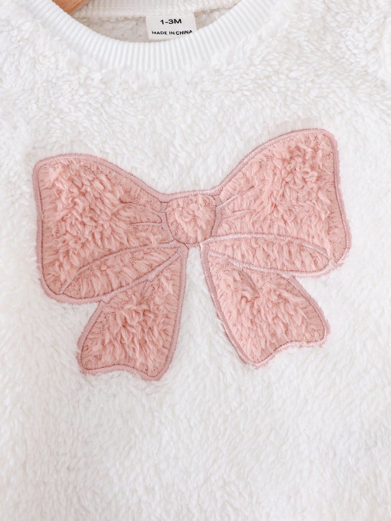 Newborn Baby Pajamas Autumn/Winter Cute Casual Bowknot Heart Fabric Large Bowknot Pattern Long Sleeve Sleepwear Pants Loungewear Set