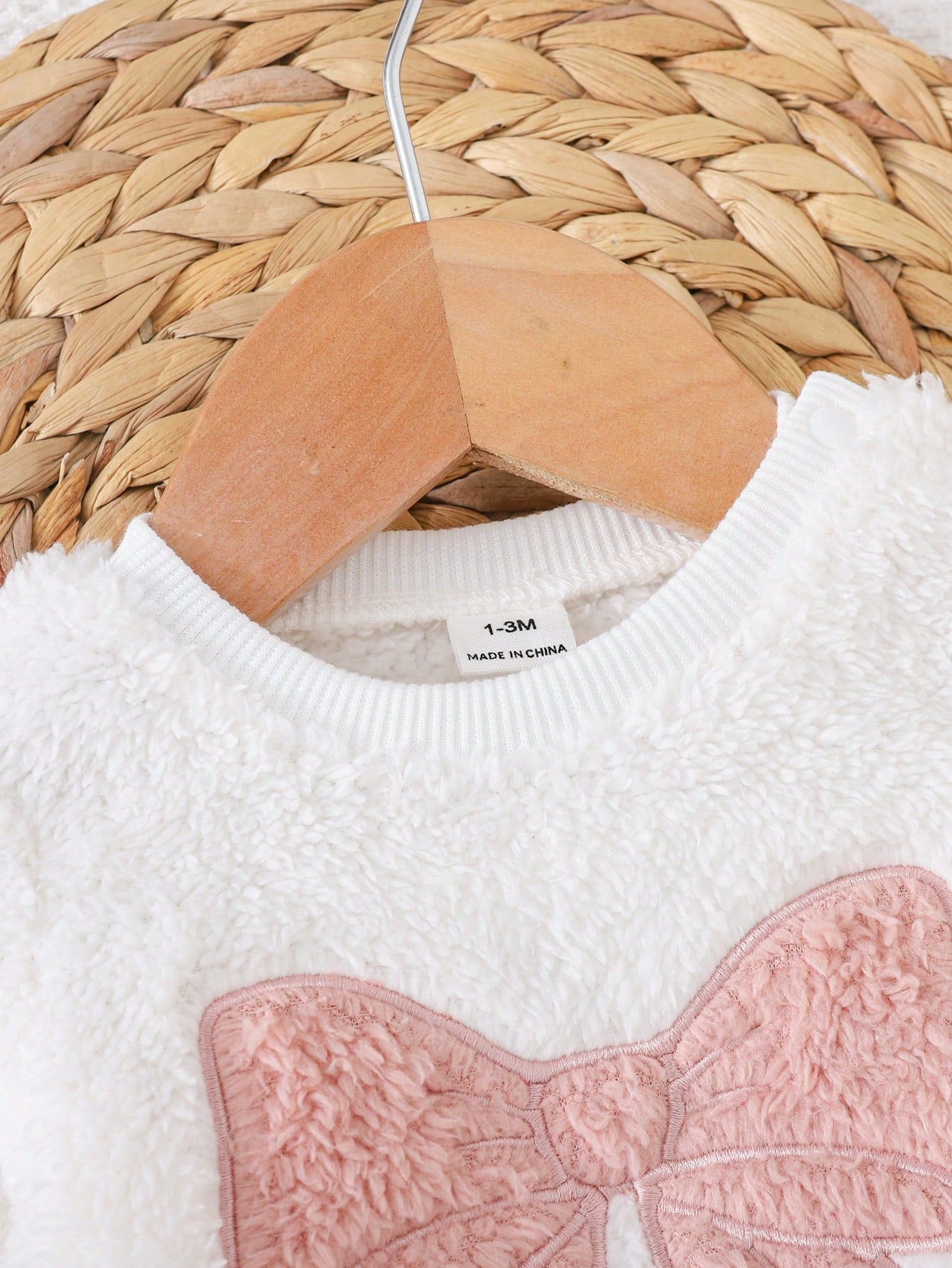 Newborn Baby Pajamas Autumn/Winter Cute Casual Bowknot Heart Fabric Large Bowknot Pattern Long Sleeve Sleepwear Pants Loungewear Set