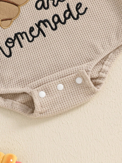 Newborn Thanksgiving Outfit Girl Boy Homemade Rolls Romper Bubble Long Sleeve Fall Thanksgiving Baby Outfits